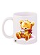 Doll Printed Coffee Mug White/Brown/Red