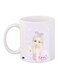 Printed Ceramic Coffee Mug White/Pink/Purple