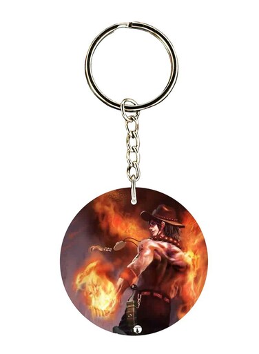 Anime One Piece Printed Keychain