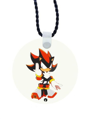 Shadow From Sonic Printed Car Mirror Pendant