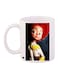 Cartoon Girl Printed Coffee Mug White/Red/Yellow