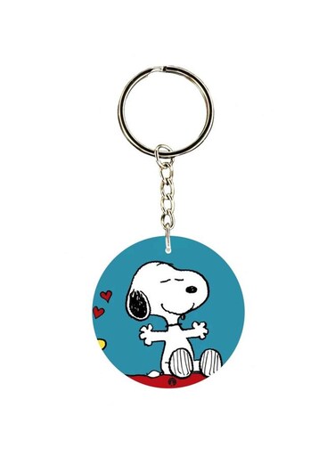 Cartoon Themed Single Sided Keychain