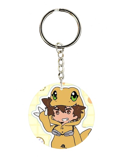 The Anime Digimon Double Side Printed Keychain