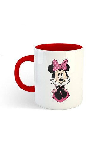 Minnie Mouse Printed Mug White/Red