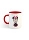 Minnie Mouse Printed Mug White/Red