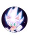 Cartoon Character Printed Fridge Magnet Purple/White/Green 5.5cm