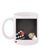 Printed Coffee Mug White/Black/Red 11ounce