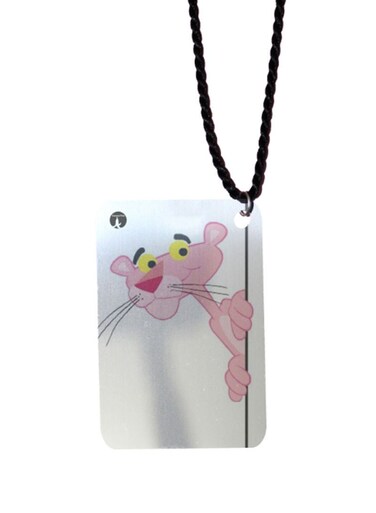 Pink Panther Printed Car Mirror Pendant