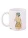 Cartoon Girl Printed Coffee Mug White/Grey/Beige 11ounce