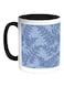 Tree Paper Printed Coffee Mug Black/White/Blue 325ml