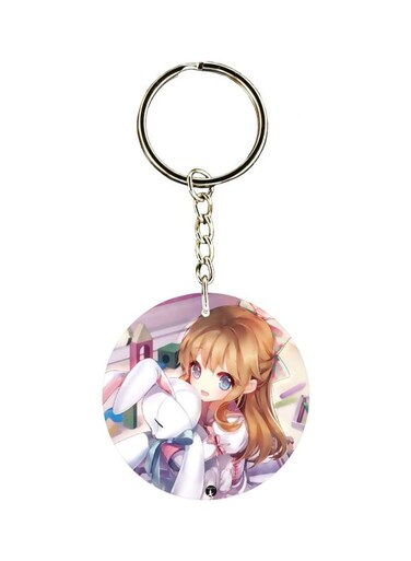 Anime Character Printed Keychain