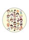 Studio Ghibli Printed Fridge Magnet Purple/Brown/Black