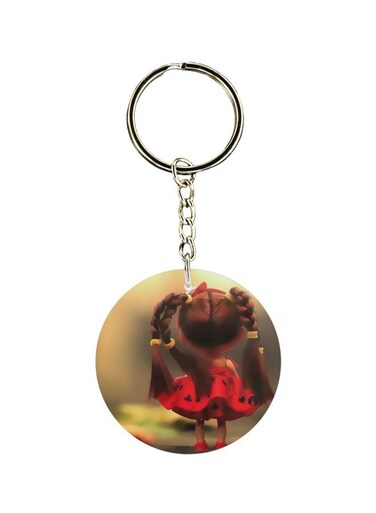 Doll Printed Double Sided Keychain