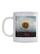 Lion Printed Coffee Mug White/Blue/Brown 350ml