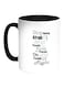 English Quote Printed Coffee Mug White/Black 11ounce