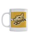Printed Ceramic Mug White/Black/Yellow