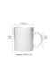RYN&reg; Ceramic Coffee Mug with Initial Design Printed Gift for Coffee and Tea Lovers 11 Oz alphabet F