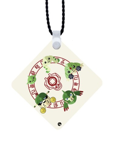 Digimon Printed Car Mirror Pendant