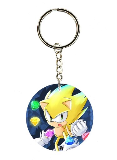 Sonic Printed Keychain