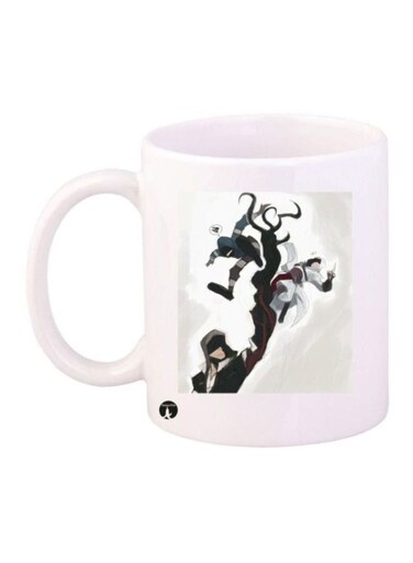 Assassin's Creed Scene Printed Coffee Mug White/Black/Grey