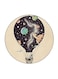 Space Printed Fridge Magnet Round Multicolour
