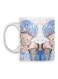 Bts Anime Printed Mug White/Blue/Beige 350ml