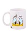 Donald Duck Printed Mug White/Yellow/Green Standard Size