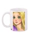 Princess Rapunzel Printed Coffee Mug White/Pink/Yellow 11ounce