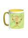 Happy Mother's Day Printed Coffee Mug Yellow/White 11ounce