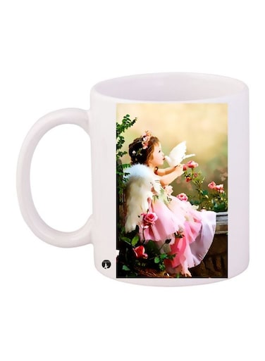 Baby Girl Printed Coffee Mug White/Pink/Green