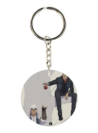 Assasins Creed Double Side Printed Keychain
