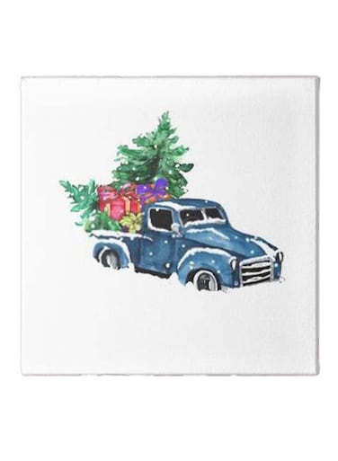 Car Pattern Hidden Frame Canvas Wall Painting Multicolour 50 x 50cm