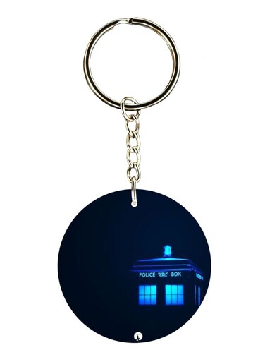 Television Show Doctor Who Printed Keychain