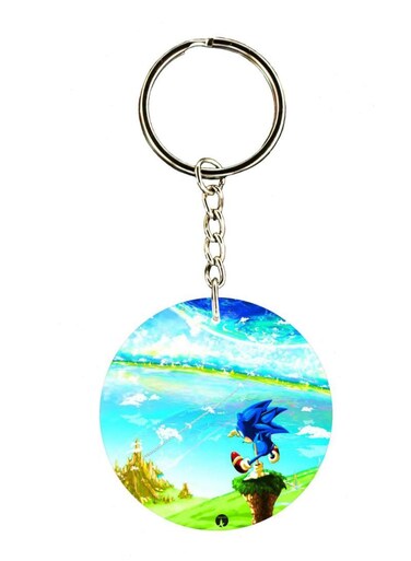 Sonic Double Side Printed Keychain