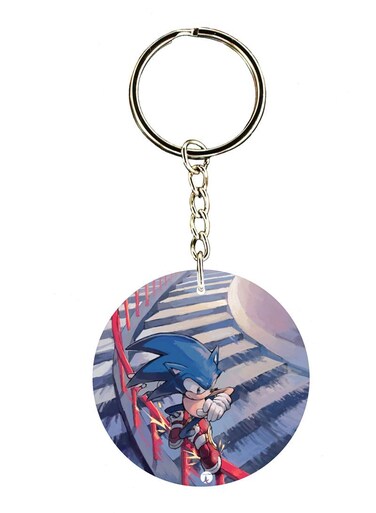 Sonic Double Side Printed Keychain