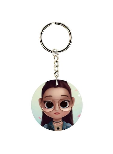 Cartoon Themed Single Sided Key Chain