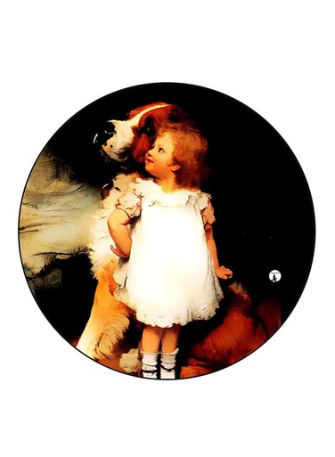 Vintage Art Printed Fridge Magnet Multicolour