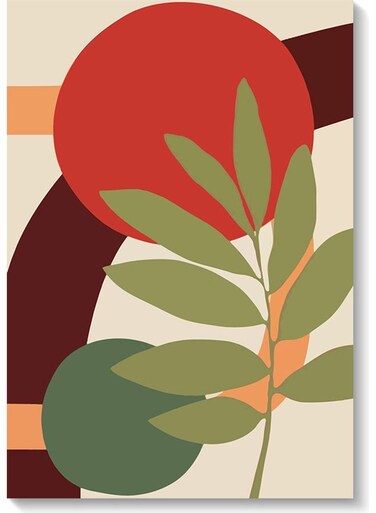Abstract Wall Painting Multicolour 40x60cm