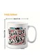 Ceramic Mug with Arabic Inspirational Quote "Every Delay is a Shame" in red
