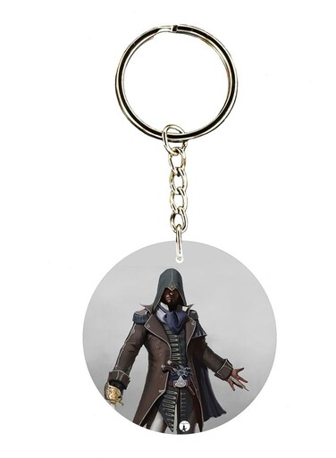 Keychain Of The Video Game Assasin's Creed ( 2 Sides)