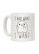 I Boo What I Want Printed Coffee Mug White