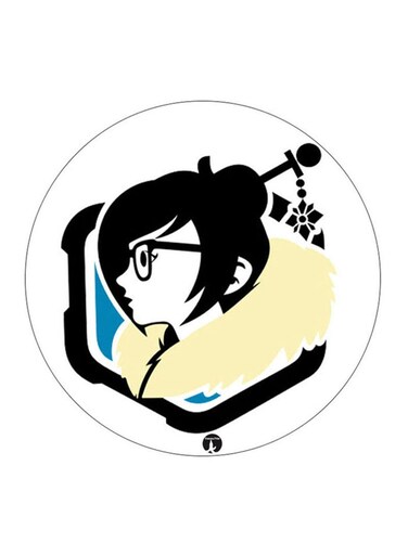 Video Game Overwatch Printed Fridge Magnet Multicolour
