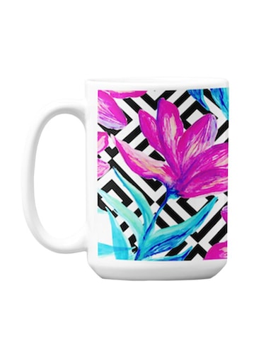 Premium Printed Ceramic Coffee Mug Multicolour 350ml
