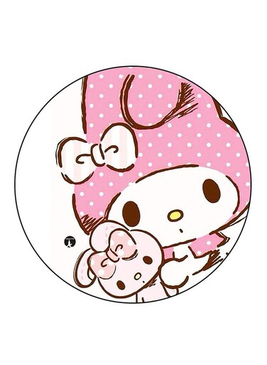 Hello Kitty Printed Fridge Magnet Round Multicolour