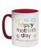 Happy Mother's Day Printed Coffee Mug Red/Yellow/White 325ml