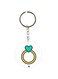 Ring Printed Double Sided Keychain