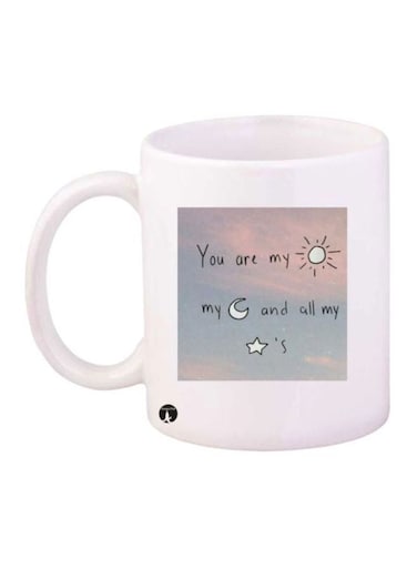 English Phrases Printed Coffee Mug