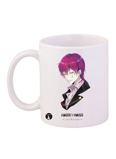 Hunter X Hunter Printed Mug White/Pink/Black