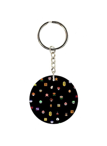Cartoon Themed Single Sided Keychain