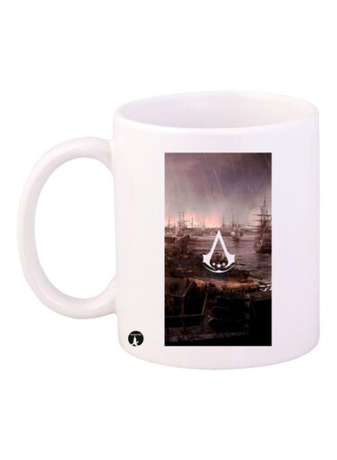 Assassin's Creed Video Game Printed Mug Brown/Black Standard Size
